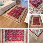 Exclusive thin maroon traditional carpet Bellucci 84593