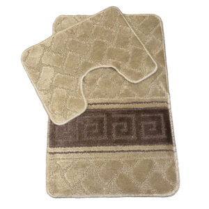 Greek-patterned bathroom rugs – two-piece Greek Capraz set