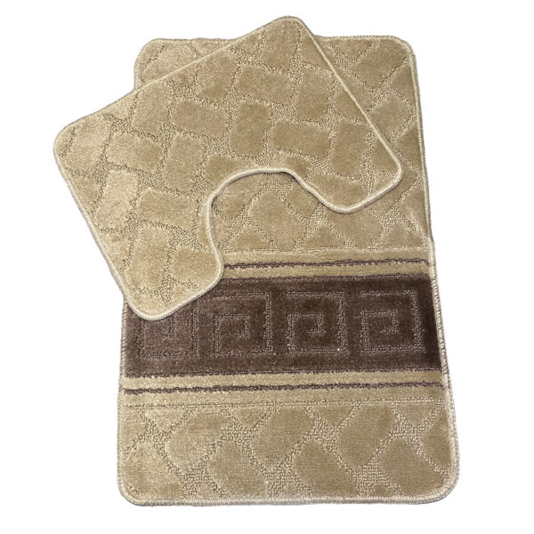 Greek-patterned bathroom rugs – two-piece Greek Capraz set