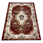 Classic burgundy rug AQUARELLA 06-33