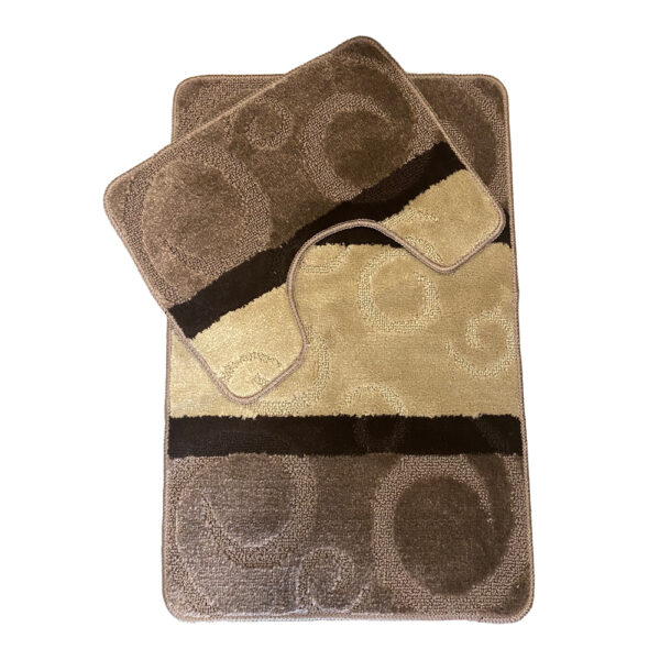 Dimitri Brown-Beige 2-Piece Bathroom Set