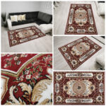 AQUARELLA 85-33: A Thick, Classic Burgundy Rug