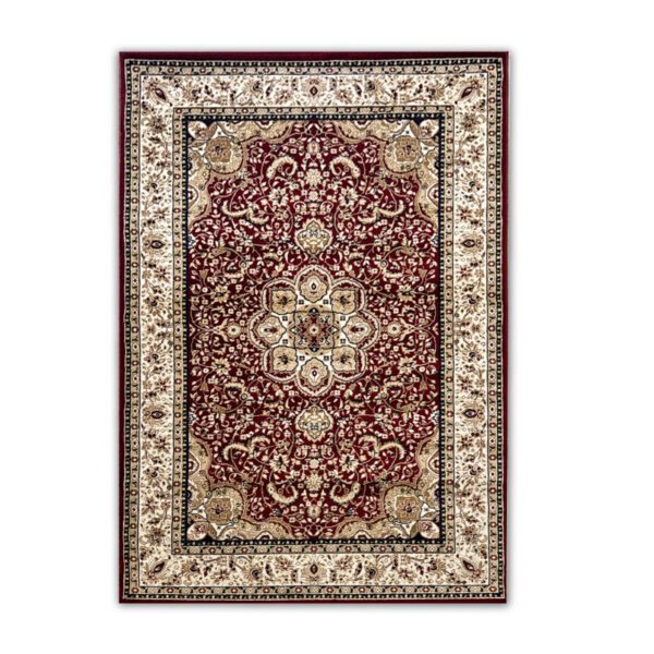 AQUARELA 25-33: A dense, classic burgundy carpet
