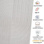 Nowoczesny jasny dywan miękki Costa Light 212 Grey