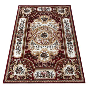 AQUARELLA 85-33: A Thick, Classic Burgundy Rug