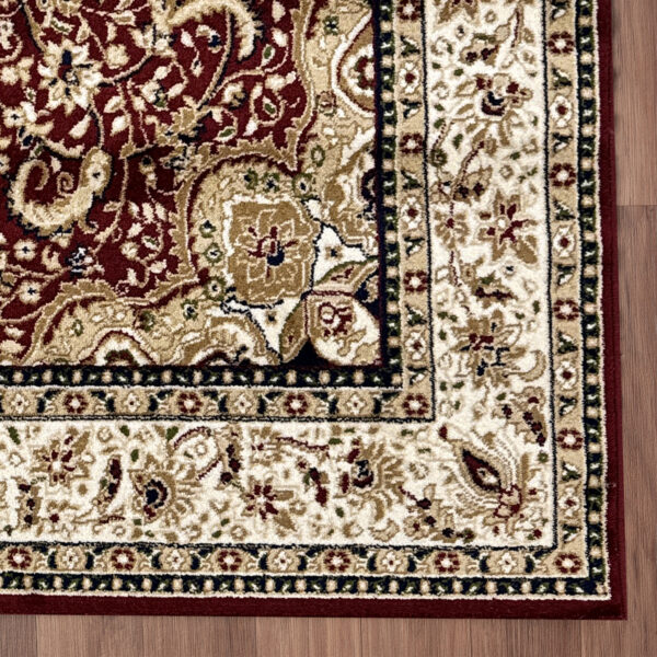 AQUARELA 25-33: A dense, classic burgundy carpet