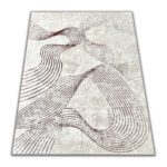 Soft, modern beige-brown rug