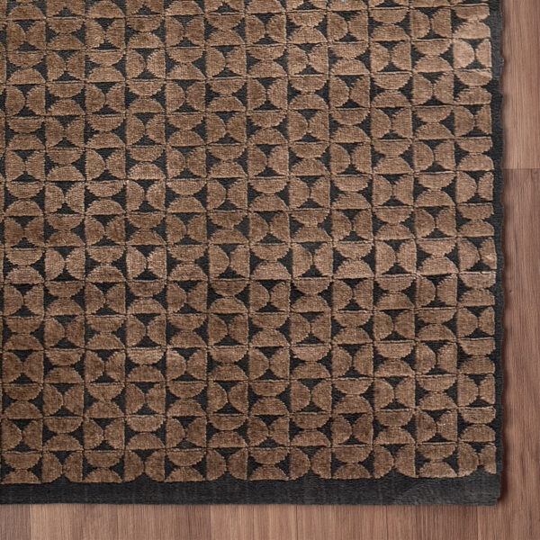 Antracytowy dywan nowoczesny Costa Gold F263