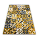 Modern Yellow Carlo 3754 Mustard Rug