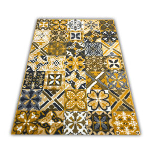Modern Yellow Carlo 3754 Mustard Rug