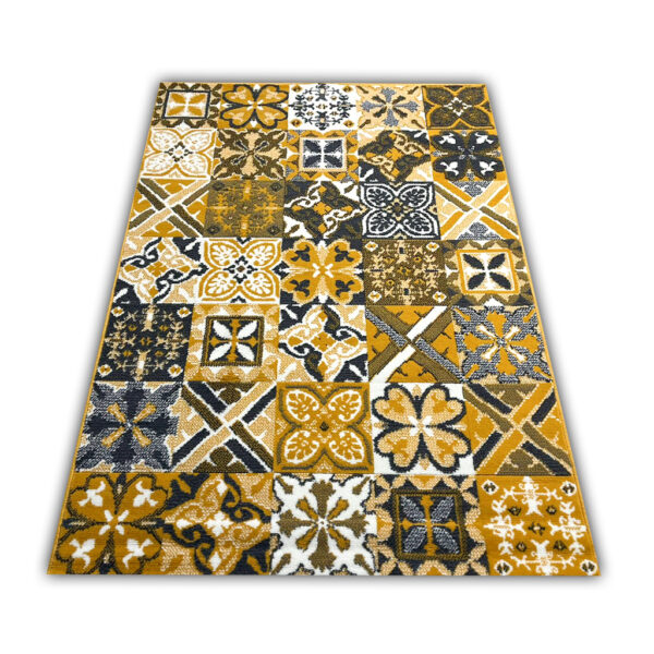 Modern Yellow Carlo 3754 Mustard Rug