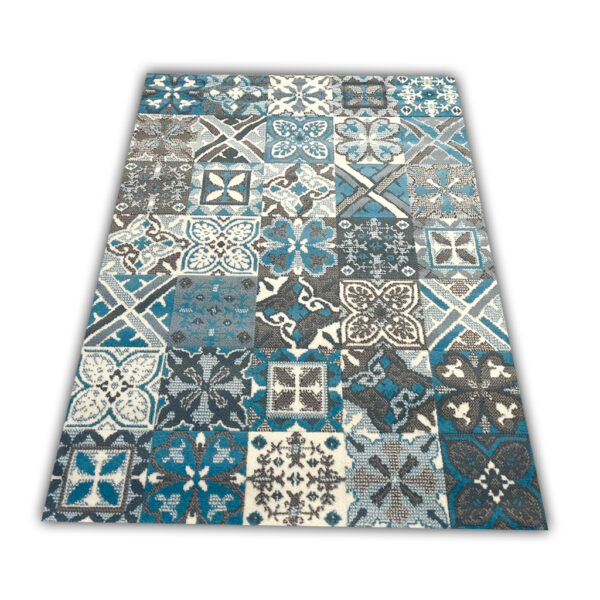 Carlo 3754 Sky Blue Modern Blue Rug