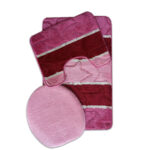 3-piece bathroom set with pink stars