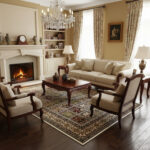 AQUARELA 27-22: A thick, colorful classic rug