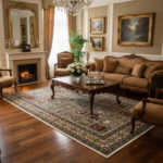 AQUARELA 27-22: A thick, colorful classic rug