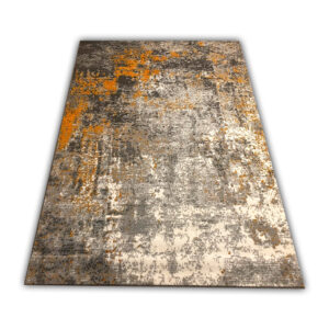 Modern gray-yellow Carlo 4330 Gray Mustard rug