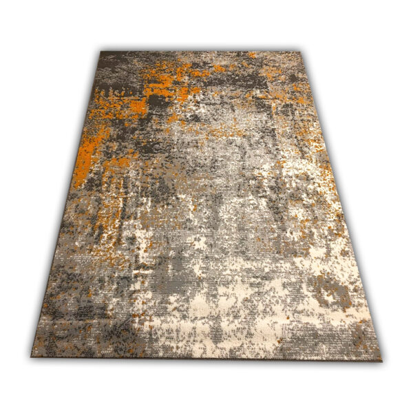 Modern gray-yellow Carlo 4330 Gray Mustard rug