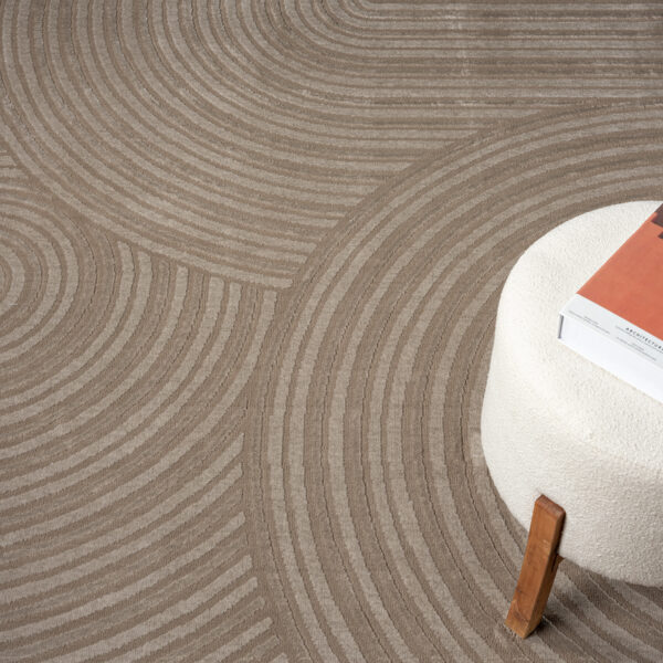 Costa Light 459 Toupe: A Modern, Light Brown Rug