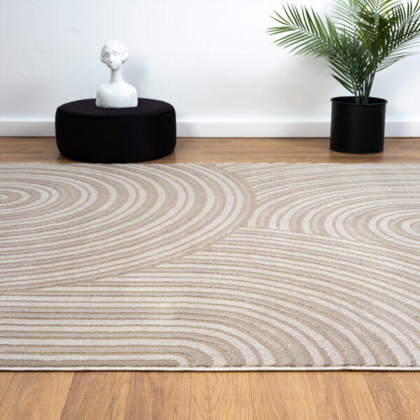 Costa Light 459 Toupe: A Modern, Light Brown Rug