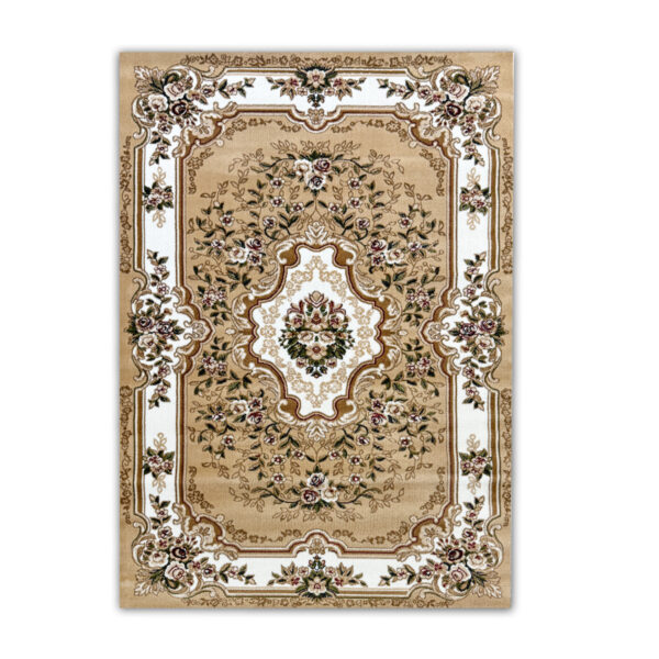 Thick beige classic carpet AQUARELA 06-55