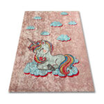 Pink Unicorn Children's Rug PRINT 558 805