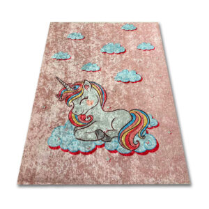 Pink Unicorn Children's Rug PRINT 558 805