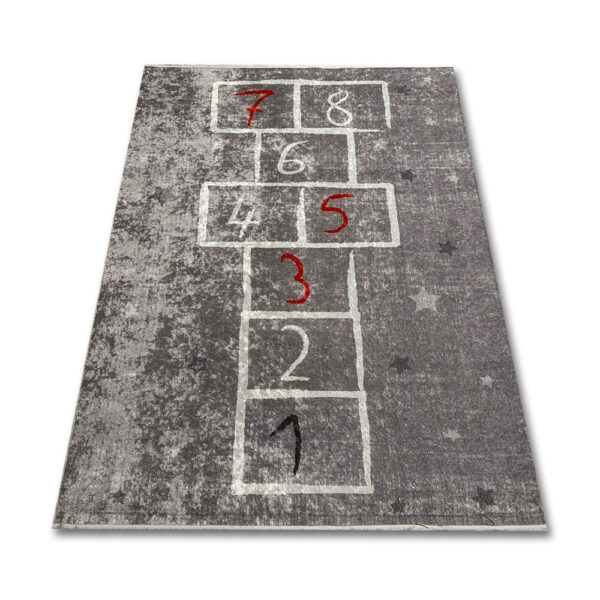 PRINT 593 804 Gray Children's Rug