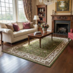 AQUARELA 24-11 Classic Thick Green Rug