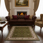 AQUARELA 24-11 Classic Thick Green Rug