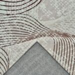 Soft, modern beige-brown rug
