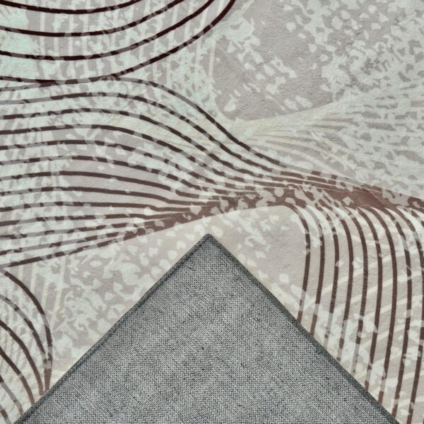 Soft, modern beige-brown rug