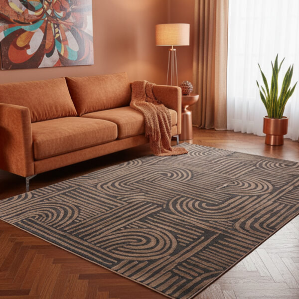 Dywan art deco z wyjątkowym wzorem Costa Gold F285