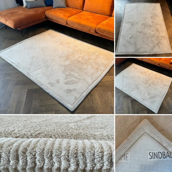 Thick PUFFY SOFT rug, as soft as a rabbit rug – BEIGE