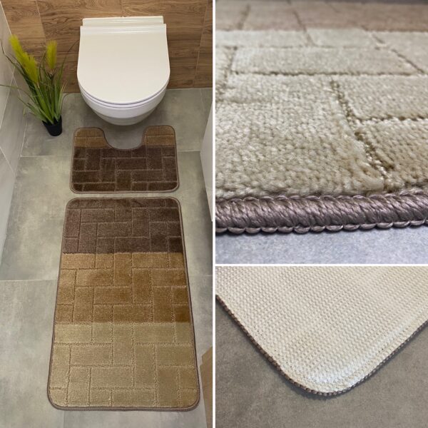 Labierent Soft 2-Piece Bathroom Rugs