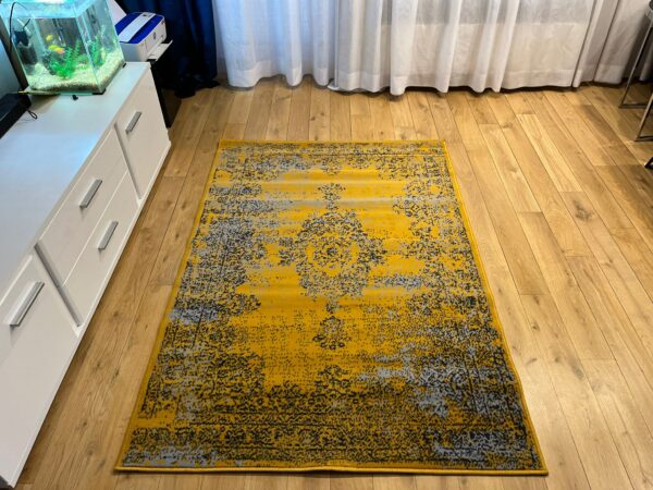 Carlo 3733 Mustard Yellow Classic Rug