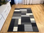 Modern gray rug Carlo 4249 dark gray