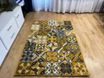 Modern Yellow Carlo 3754 Mustard Rug