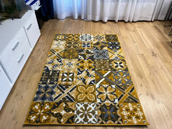 Modern Yellow Carlo 3754 Mustard Rug