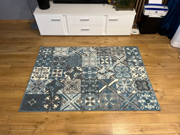 Carlo 3754 Sky Blue Modern Blue Rug