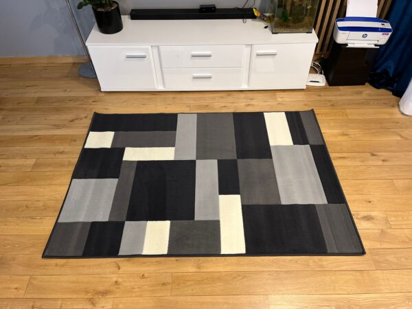 Modern gray rug Carlo 4249 dark gray