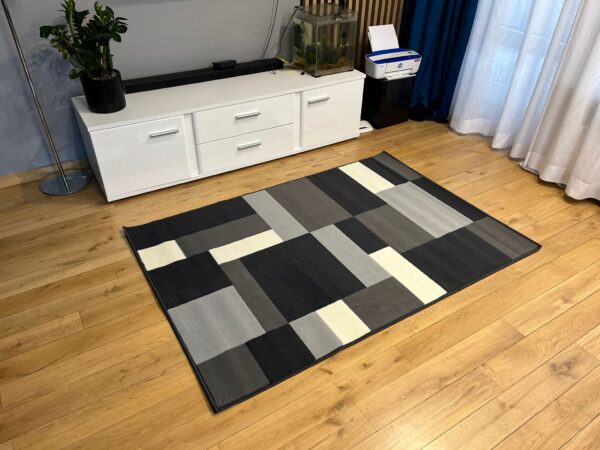 Modern gray rug Carlo 4249 dark gray