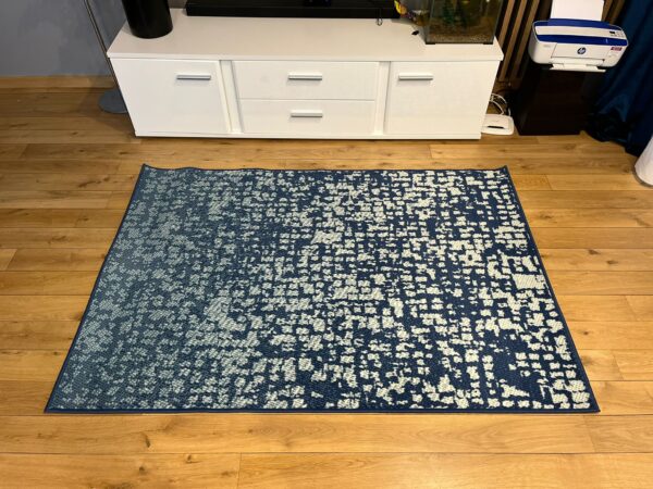 Modern blue Carlo 4294 denim rug