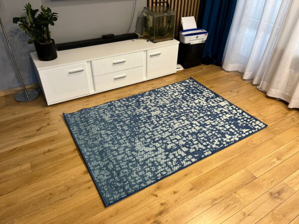 Modern blue Carlo 4294 denim rug