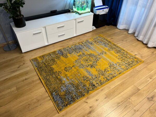 Carlo 3733 Mustard Yellow Classic Rug
