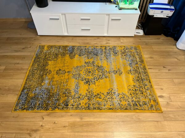 Carlo 3733 Mustard Yellow Classic Rug