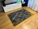 Modern Yellow Carlo 4298 Grey Mustard Rug