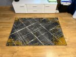 Modern Yellow Carlo 4298 Grey Mustard Rug
