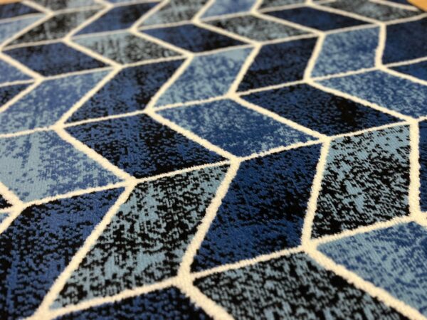 Modern blue carpet Carlo 4271 black blue