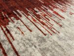 Modern geometric red rug PRINT 299-810