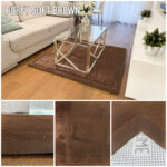 Gruby dywan kwadratowy PUFFY SOFT miękki jak dywan rabbit BROWN